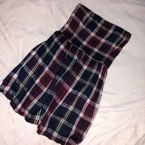 abercrombie & fitch plaid flannel mini dress